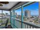 Spacious balcony offering views of the city, beach, and ocean, perfect for relaxing and entertaining at 2700 S Ocean Blvd. # A-3, North Myrtle Beach, SC 29582