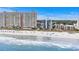 Scenic beach view showcasing the property, sandy shores, and ocean waves, perfect for beach lovers at 2700 S Ocean Blvd. # A-3, North Myrtle Beach, SC 29582