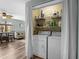 Laundry room with side-by-side washer and dryer, and shelving at 2700 S Ocean Blvd. # A-3, North Myrtle Beach, SC 29582