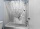Close up of bright shower and tub combo with rainfall shower head at 2700 S Ocean Blvd. # A-3, North Myrtle Beach, SC 29582