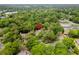 Aerial view of the neighborhood surrounded by lush green trees at 400 Melrose Pl. # 14E, Myrtle Beach, SC 29572