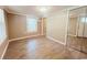 Bedroom with light walls, hardwood floors, and a mirror closet at 401 Alder St., Myrtle Beach, SC 29577
