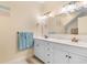 Bright bathroom with double vanity, white cabinetry, and stylish fixtures at 4413 Plantation Harbour Dr. # A, Little River, SC 29566