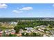 Beautiful aerial view of the home's location near a waterway, beach and forest at 4419 Kinlaw St., Little River, SC 29566