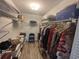 Walk-in closet providing ample storage space and organization options at 5001 Little River Rd. # E-306, Myrtle Beach, SC 29577