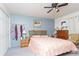 Comfortable bedroom with a ceiling fan, providing a relaxing atmosphere, and ample natural light at 510 Fairwood Lakes Dr. # 17-P, Myrtle Beach, SC 29588