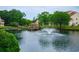 Scenic community pond featuring a gazebo and fountain at 510 Fairwood Lakes Dr. # 17-P, Myrtle Beach, SC 29588