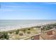 Aerial view of beach and complex boasts ocean views and pristine landscapes at 5511 North Ocean Blvd. # 806, Myrtle Beach, SC 29577