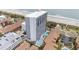 Overhead view of a condo with pools and balconies and convenient parking at 5511 North Ocean Blvd. # 806, Myrtle Beach, SC 29577