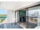 Balcony featuring outdoor seating and sliding glass doors to the living area; a breezy spot to unwind at 5511 North Ocean Blvd. # 806, Myrtle Beach, SC 29577