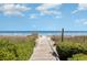 Scenic boardwalk through dunes leads to a beautiful sandy beach and ocean at 5511 North Ocean Blvd. # 806, Myrtle Beach, SC 29577