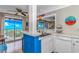 Open-concept kitchen with ocean views and access to the living area and balcony at 5905 S Kings Hwy. # 523 A, Myrtle Beach, SC 29575