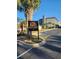 Entrance sign for Myrtle Beach Resort, BLDG-A, with picnic tables and parking spaces in the background at 5905 S Kings Hwy. # 523 A, Myrtle Beach, SC 29575