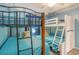 Cozy bedroom featuring two sets of bunk beds with calming blue bedding and coastal-themed decorations at 6000 N Ocean Blvd. # 133, North Myrtle Beach, SC 29582
