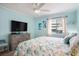 Bedroom with a coastal theme, dresser, and window at 6000 N Ocean Blvd. # 133, North Myrtle Beach, SC 29582