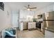 Updated kitchen with stainless appliances, granite counters, and a breakfast nook at 6000 N Ocean Blvd. # 133, North Myrtle Beach, SC 29582