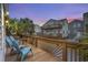 Spacious deck with comfortable seating, offering a relaxing outdoor space with views of the neighborhood at 6001 - B7 S Kings Hwy., Myrtle Beach, SC 29575