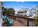 Spacious deck with comfortable seating, offering a relaxing outdoor space with views of the neighborhood at 6001 - B7 S Kings Hwy., Myrtle Beach, SC 29575