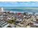 Scenic aerial view of the condo's coastal location with ocean views at 625 N Waccamaw Dr. # 107, Murrells Inlet, SC 29576