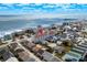 A picturesque aerial shot of beachfront condos and houses offering beautiful coastal living at 625 N Waccamaw Dr. # 107, Murrells Inlet, SC 29576