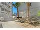 Grilling and picnic area with charcoal grills and tables at 625 N Waccamaw Dr. # 107, Murrells Inlet, SC 29576