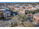 Stunning aerial view showcasing the charming town with historic buildings and vibrant street scenes at 630 Heartwood Dr., Conway, SC 29526