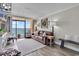 Comfortable living room with a balcony overlooking the ocean at 6900 N Ocean Blvd. # 1437, Myrtle Beach, SC 29572