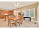 Open dining area with views to the kitchen and featuring an adjoining living space at 79 Windsor Circle Sw, Ocean Isle Beach, NC 28469