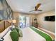Light-filled bedroom with access to the outdoor patio, offering a relaxing retreat at 80 Landing Dr. # 80, Pawleys Island, SC 29585