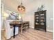 Charming dining room featuring a unique light fixture, accent furniture and decor at 80 Landing Dr. # 80, Pawleys Island, SC 29585