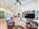 Open-concept living area showcasing modern furnishings and a seamless flow between rooms at 80 Landing Dr. # 80, Pawleys Island, SC 29585