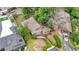 Aerial view of the property showcasing the home's layout and lush landscaping at 931 Cedarwood Circle, Myrtle Beach, SC 29572