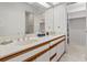 Bathroom featuring a double sink vanity with white countertops and white cabinets at 931 Cedarwood Circle, Myrtle Beach, SC 29572