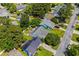 Aerial view showcasing the neighborhood's well-maintained homes and green lawns at 9607 Kings Grant Dr., Murrells Inlet, SC 29576
