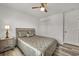 Bedroom with luxury vinyl flooring, ceiling fan, and neutral colored walls at 101 Culpepper Way # 1007, Myrtle Beach, SC 29579