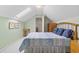Bedroom with a sky light, queen bed, dresser, and access to a shower/tub combo at 10106 Duval Dr., Murrells Inlet, SC 29576