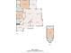 Detailed floor plan of a home showing the layout of rooms on the first and second floors at 10106 Duval Dr., Murrells Inlet, SC 29576