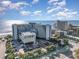 Coral Beach Resort aerial view showcases its convenient location near local businesses and stunning beach access at 1105 S Ocean Blvd. # 420, Myrtle Beach, SC 29577
