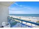 Balcony view showcasing stunning oceanfront scenery and blue skies at 1105 S Ocean Blvd. # 420, Myrtle Beach, SC 29577