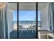 Balcony with seating overlooking the ocean, perfect for relaxing and enjoying the beautiful views at 1105 S Ocean Blvd. # 420, Myrtle Beach, SC 29577