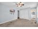 Bedroom featuring neutral walls and carpets, ceiling fan, and closet at 1108 Chicora Blvd., Conway, SC 29526