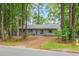 Charming single-story home with brick facade, blue shutters, and a front yard lined with mature trees at 1111 King St., Myrtle Beach, SC 29577