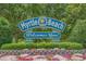 A vibrant welcome sign to Myrtle Beach, adorned with colorful flowers and lush greenery at 1111 King St., Myrtle Beach, SC 29577