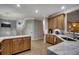 Updated kitchen featuring stainless steel appliances, custom wood cabinetry, and sleek marble countertops at 1204 Pine Valley Rd., North Myrtle Beach, SC 29582