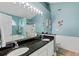 Bathroom featuring granite counters, double sinks, and combination shower and tub at 127 Pinfeather Trail, Myrtle Beach, SC 29588