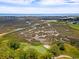 Expansive aerial shot of golf course and marsh with ocean in the distance at 141-4 Weehawka Way # 4, Pawleys Island, SC 29585