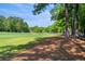 Scenic golf course view with lush green fairway and mature trees against a clear blue sky at 141-4 Weehawka Way # 4, Pawleys Island, SC 29585