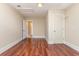 Empty bedroom with hardwood floors at 1549 Kensington Ln., Myrtle Beach, SC 29577
