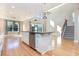Bright kitchen island with granite countertops and stainless steel appliances at 1549 Kensington Ln., Myrtle Beach, SC 29577