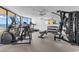 Bright gym features exercise equipment and ocean views, perfect for maintaining an active lifestyle at 1620 N Waccamaw Dr. # 103, Garden City Beach, SC 29576